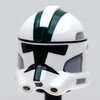 20P2 327th Helmet Dark Green White Fin